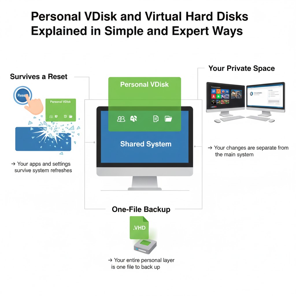 Personal VDisk and Virtual Hard Disks Explained in the Simple and Expert Way